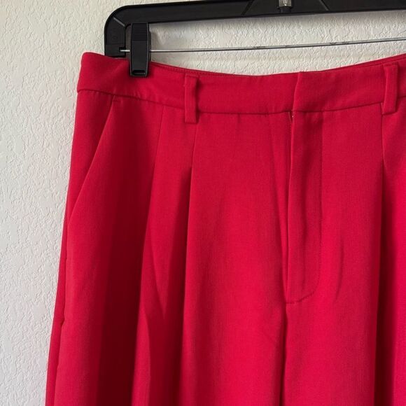MAEVE The Avery Pleated Wide-Leg Palazzo Pants Women’s Sz 14 26" Cropped Hem* - Picture 6 of 16
